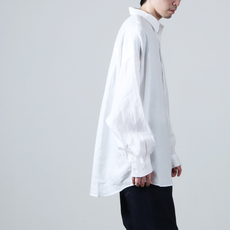 Graphpaper (グラフペーパー) Linen L/S Oversized Regular Collar