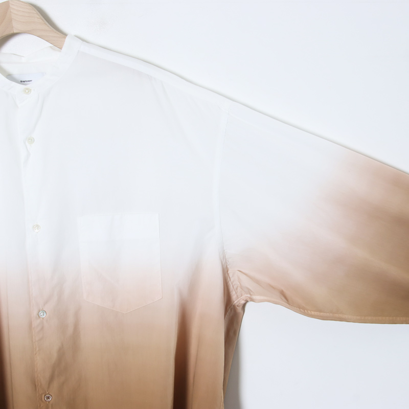 Graphpaper (グラフペーパー) Broad L/S Oversized Band Collar Shirt