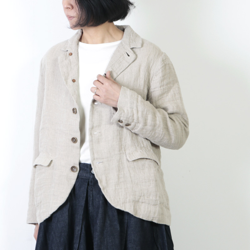 ICHI Antiquites (イチアンティークス) 東炊き二重織りリネンジャケット