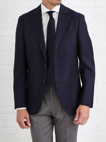 Horizontal 200番手双糸ツイル｜ホワイト（スリムフィット