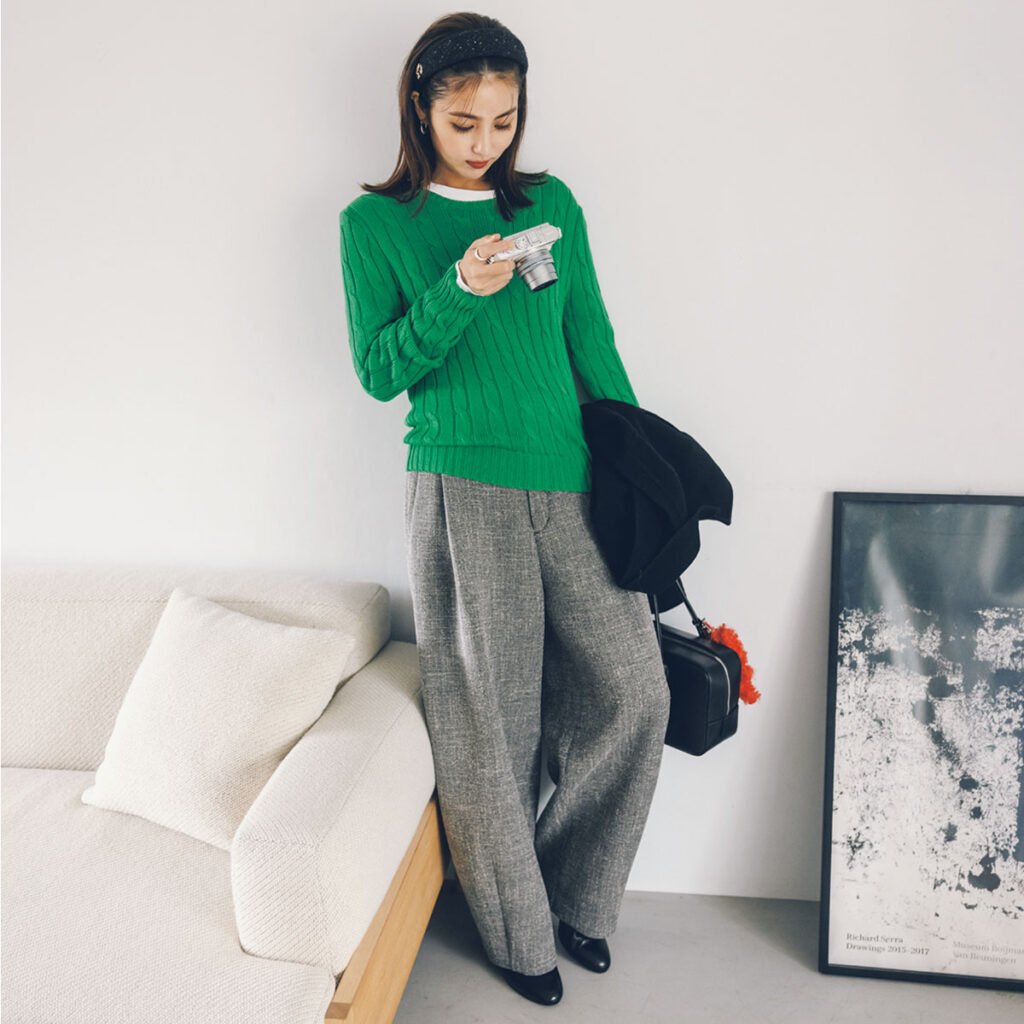 ラルフのニット】なら「初めてカラー」も絶対ハズさない！キレイめ派の