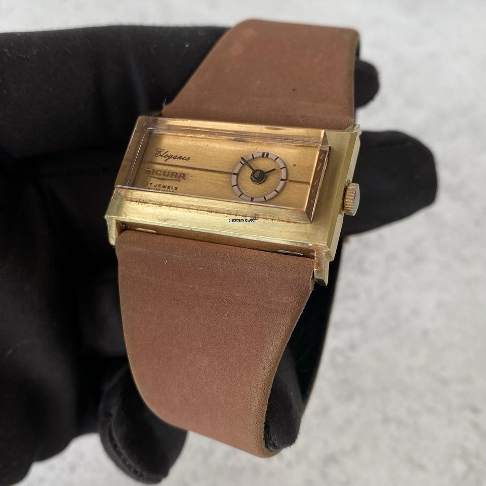 希少 稼働品 SICURA Elegance 手巻腕時計 正常稼働 スイス製 17石 手巻き