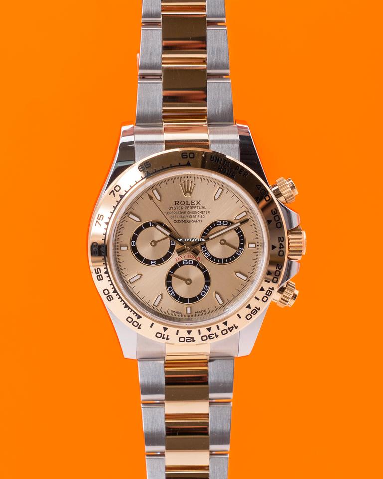 Rolex Daytona 40mm 126503 Two Tone Yellow Gold Champagne Dial