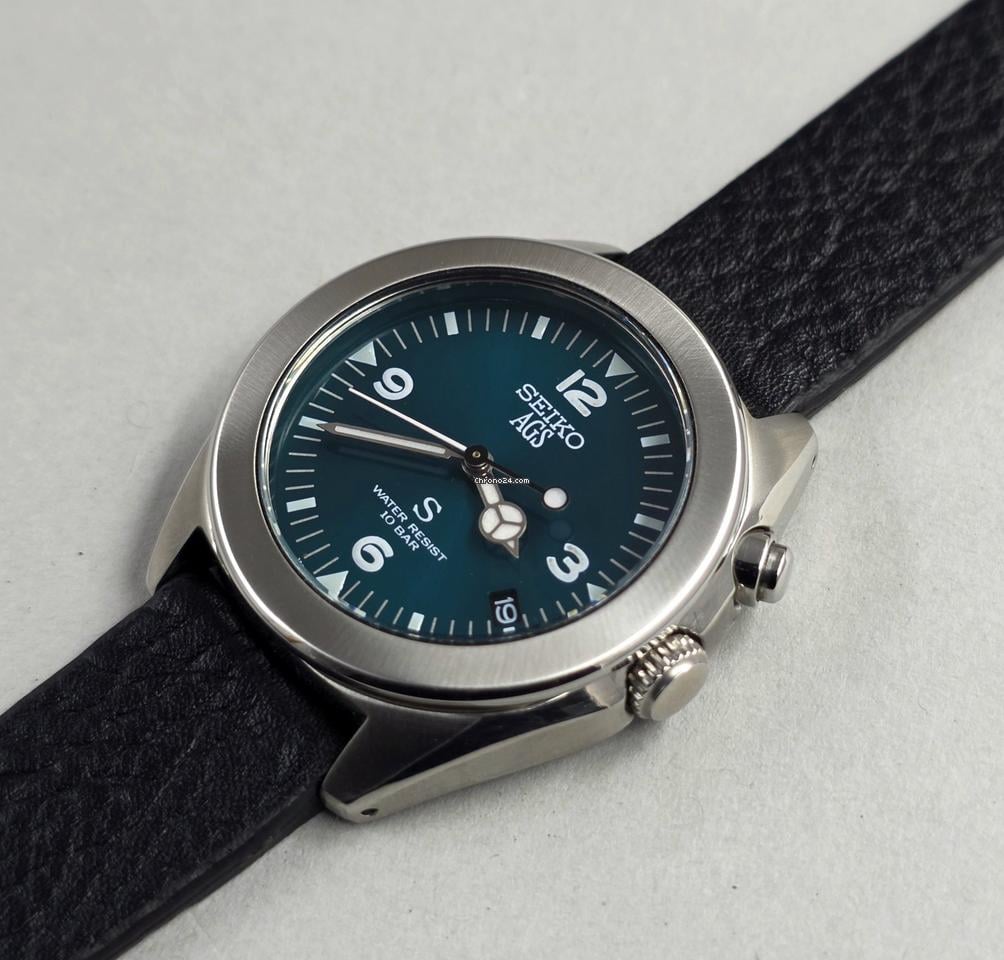 Seiko AGS SUS 5M22-6C30 - A Green-Dialled 5M22-6C30 for $453 for