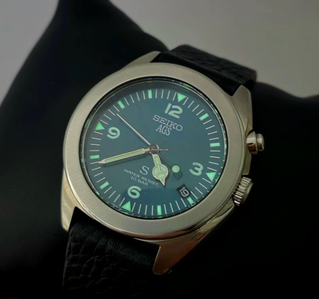 Seiko AGS SUS 5M22-6C30 - A Green-Dialled 5M22-6C30 for $453 for
