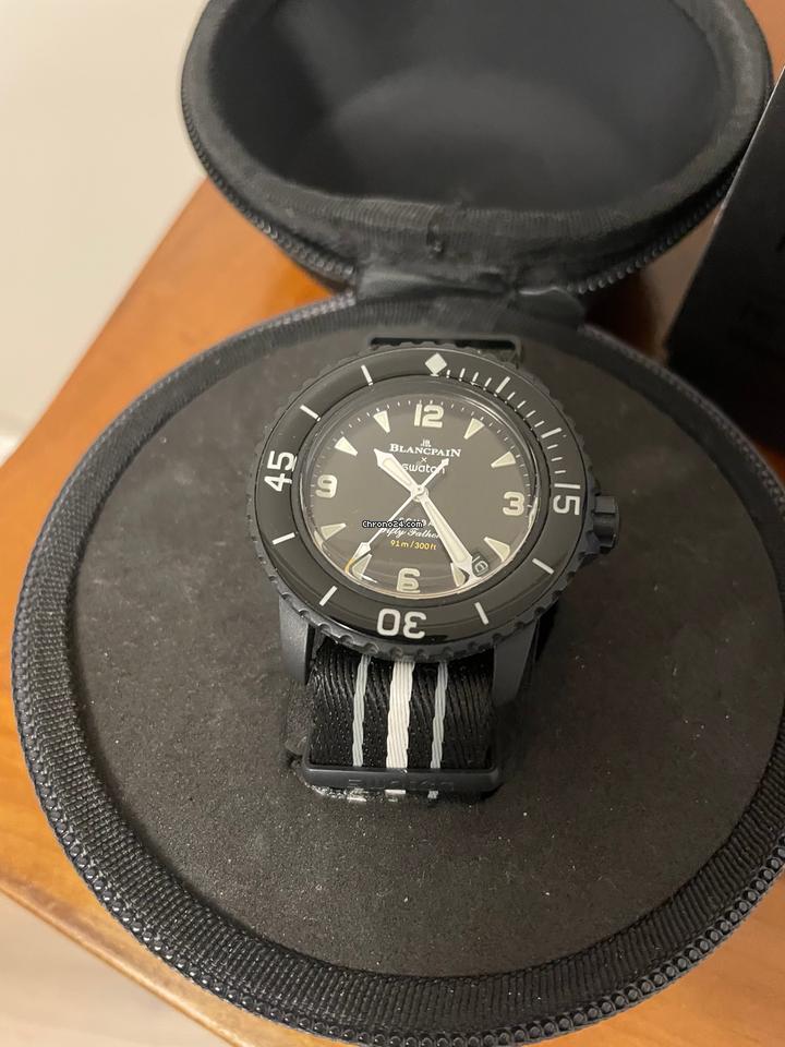 Swatch Fifty Fathoms Ocean Of Storms Scuba Blancpain SO35B400