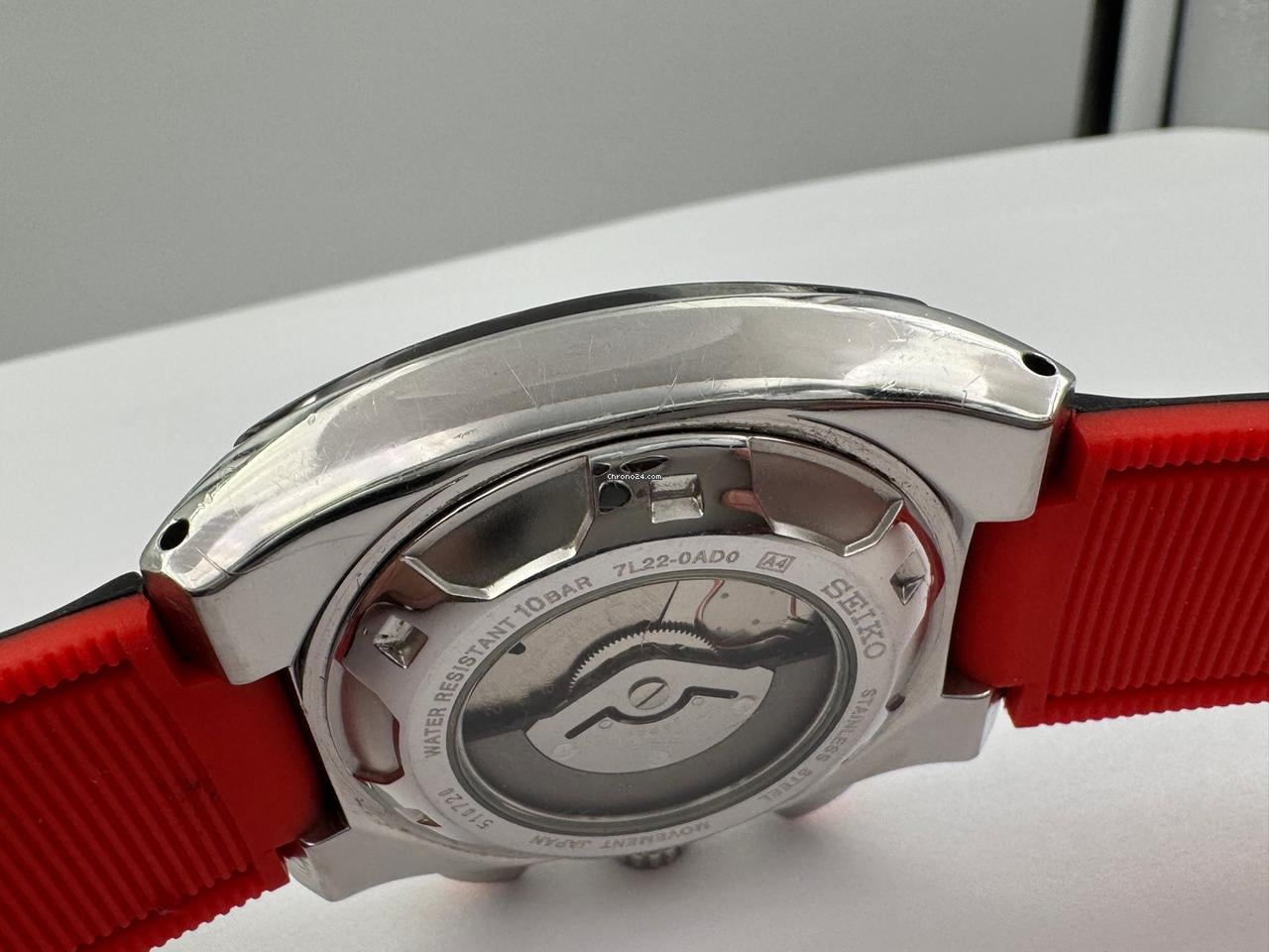 Seiko 7L22-0AD0 Sportura Kinetic Chronograph NEW CAPACITOR