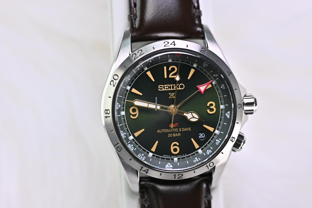 Seiko PROSPEX SBEJ005 Alpinist 6R54 Series GMT Mechanical for