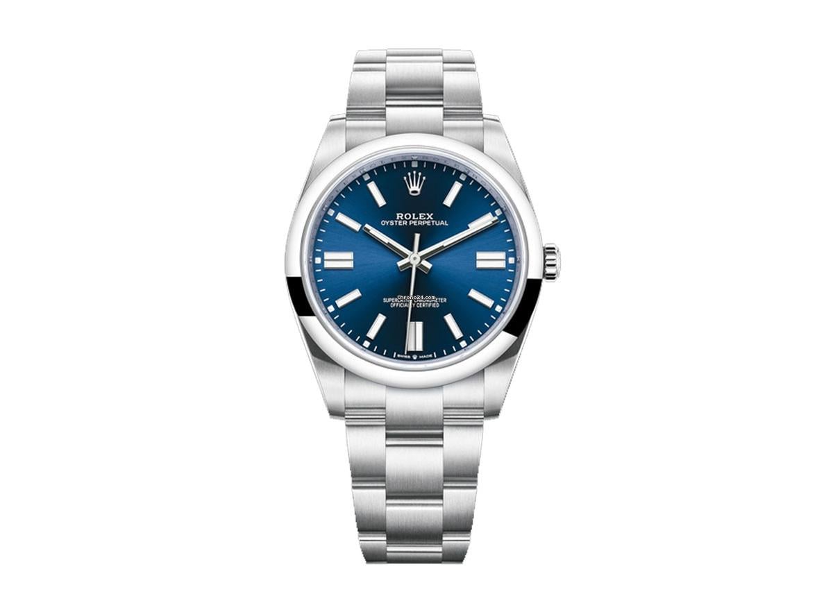 Rolex Oyster Perpetual 41mm 124300 Oystersteel Bright Blue for