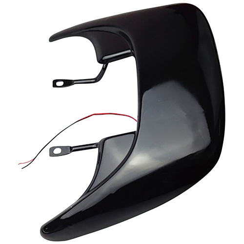 リアスポイラー ブラック スーパーDio ZX - バイク