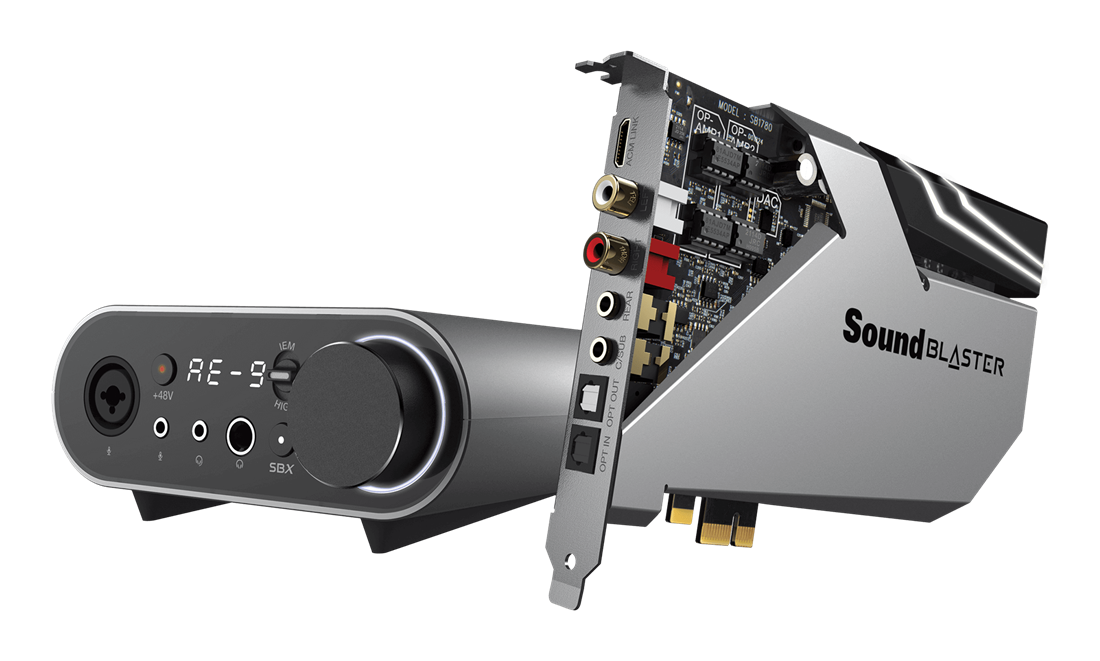 Sound Blaster AE-9 - XAMP ヘッドホン バイアンプ搭載の高性能ACMを