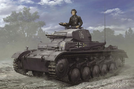 1/24 ドイツII号戦車F型 GERMAN Pz.Kpfw.II Ausf.F プラモデル[アスカ