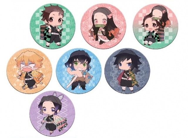 鬼滅の刃』デフォルメキャラクターたちの76mm大判缶バッジが再販