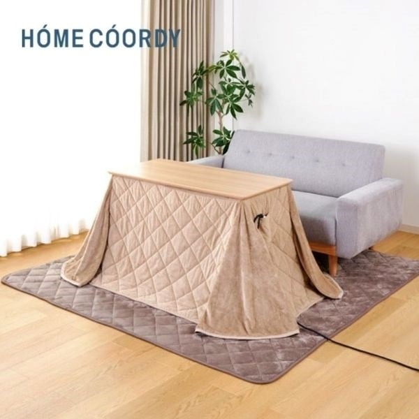 ホームコーディ USBコンセント付き 高さが変えられるソファ前こたつ＋