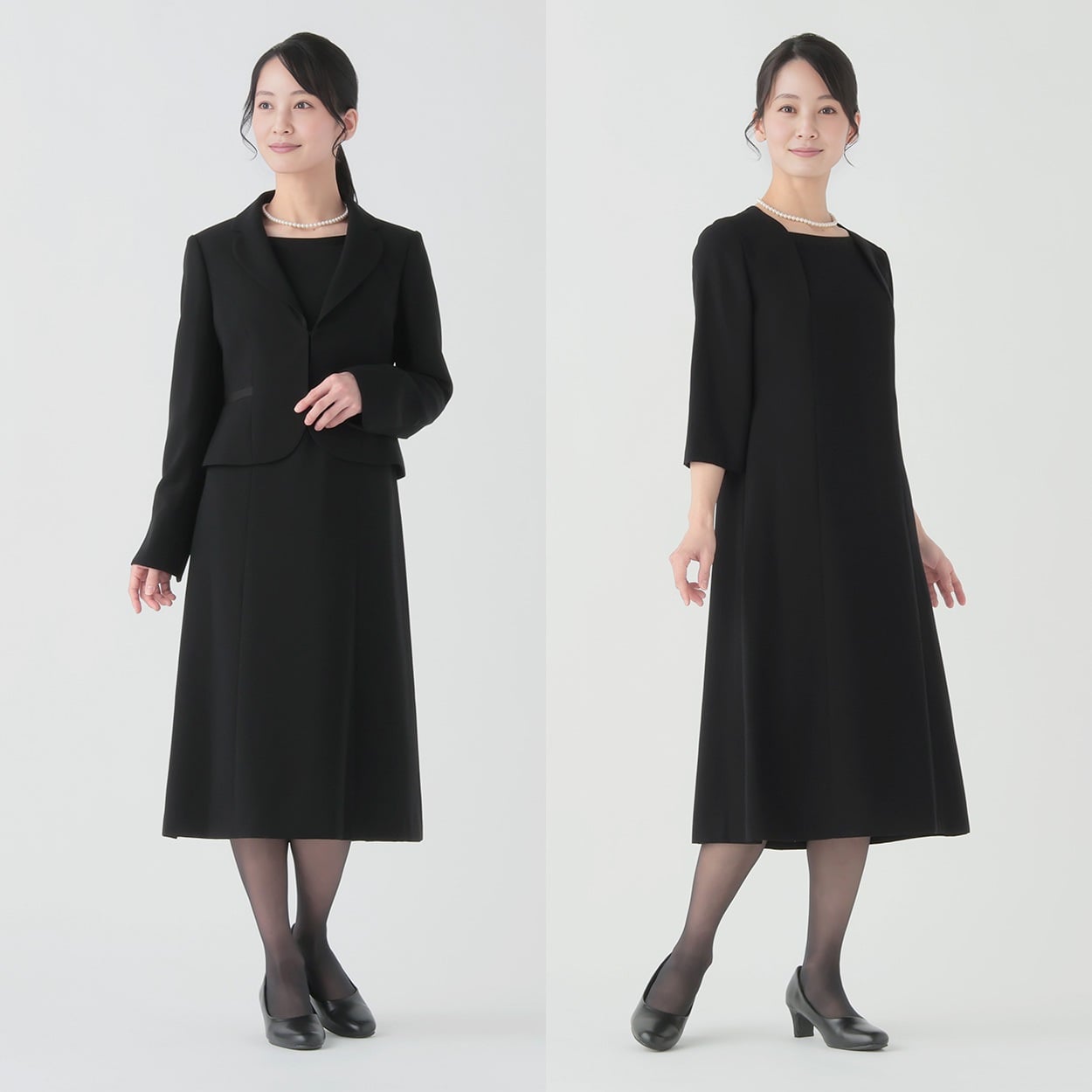 ブラックフォーマル テーラーカラーJKアンサンブル レディス 【1803713
