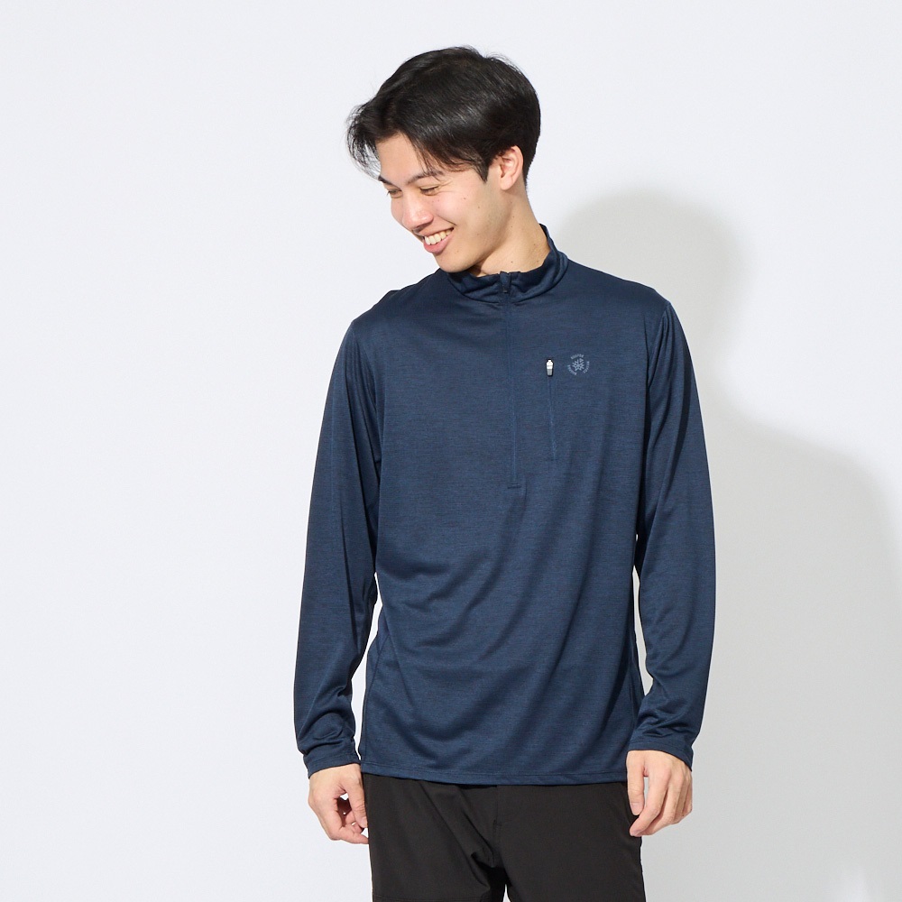 ハーフZIP長袖Tシャツ 吸水速乾 制菌 RILLFOX メンズ | イオンスタイル