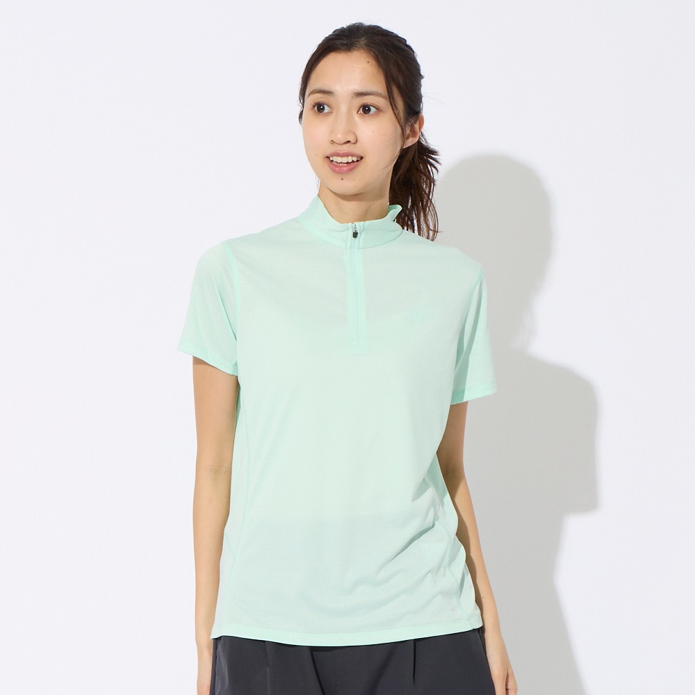 ハーフZIP半袖Tシャツ 吸水速乾 制菌 RILLFOX レディス | イオン