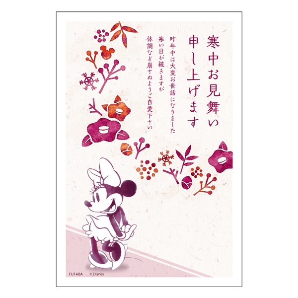 寒中見舞いはがき 3枚入 ディズニー 通常郵便はがき イラスト印刷済
