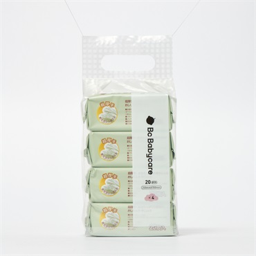 Bc babycare 超厚手 おしりふき・手口ふき 20枚×4パツク ベビー