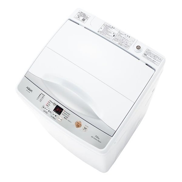 AQUA 7.0kg 全自動洗濯機 AQW-H74(W)【標準配送料2000円＋標準設置料