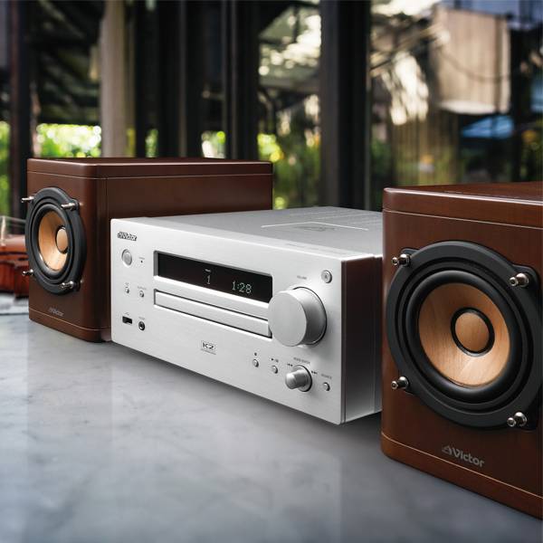 ウッドコーンスピーカー搭載 コンパクトコンポーネントシステム EX