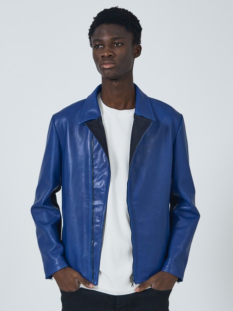 レザー×デニム】セミダブル ライダース ジャケット｜OUTLET (MEN'S