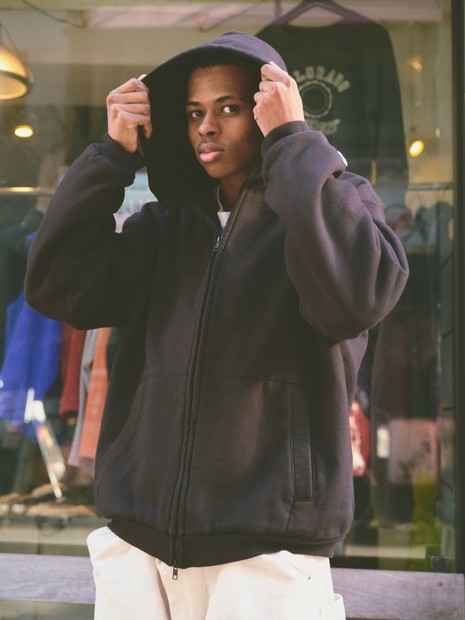 BerBerjin × RUSSELL ATHLETIC 】Pro Cotton Double Face Zip Hoodie