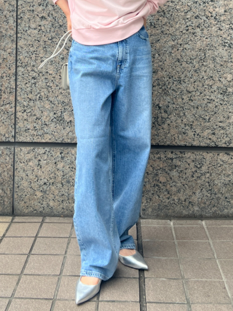 RED CARD/レッドカード】別注Dakota ルーズストレートデニム｜Rouge