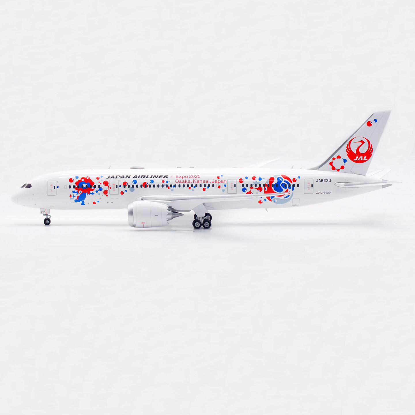 SQ Wings 1:200 JAL日本航空波音787-8飞机模型酷炫合金收藏品_航模_