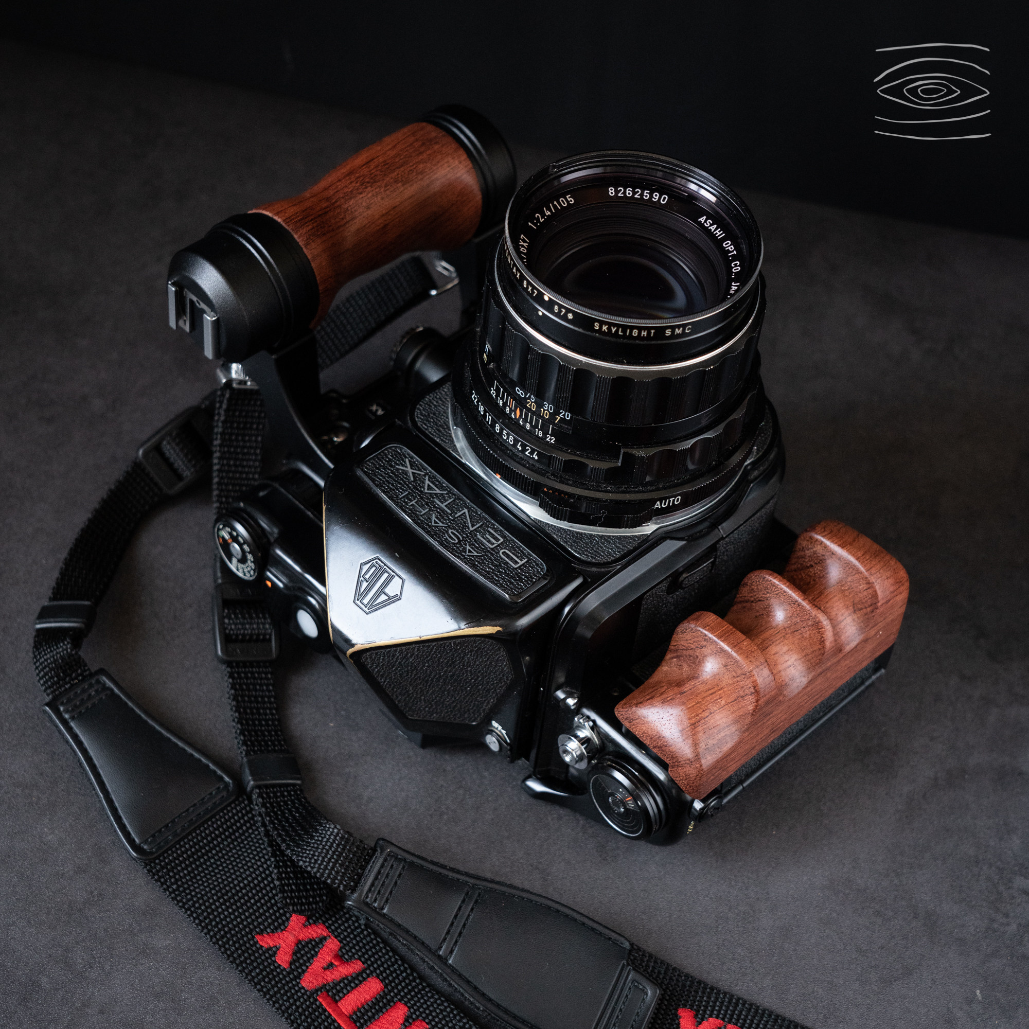 Wood Camera Hand Grip For Pentax 67 6X7 6*7 Left and Right Handle