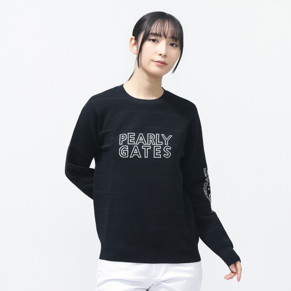 パーリーゲイツ レディース ゴルフウェア 長袖セーター 春 夏 PGisPG