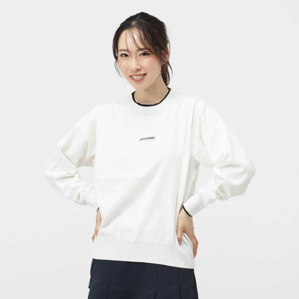 ジャック バニー レディース ゴルフウェア 長袖セーター 秋 冬 16G