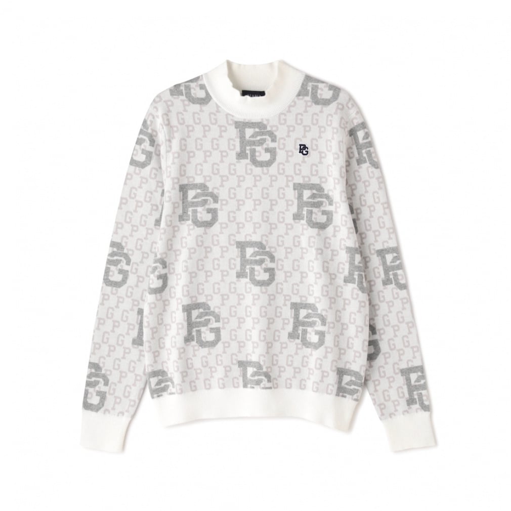 パーリーゲイツ レディース ゴルフウェア 長袖セーター 秋 冬 カシミヤ