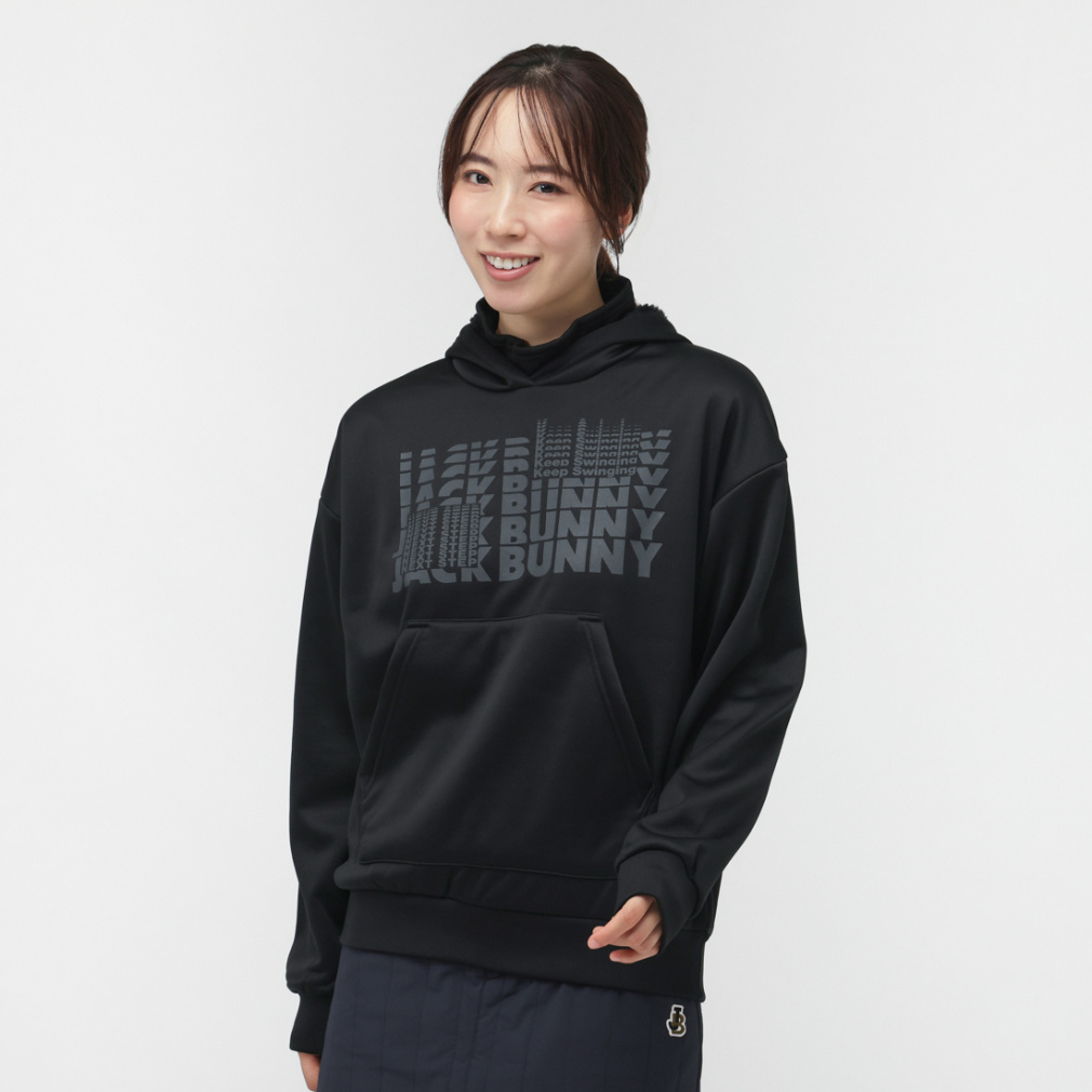 ジャック バニー レディース ゴルフウェア 長袖トレーナー 秋 冬 裏