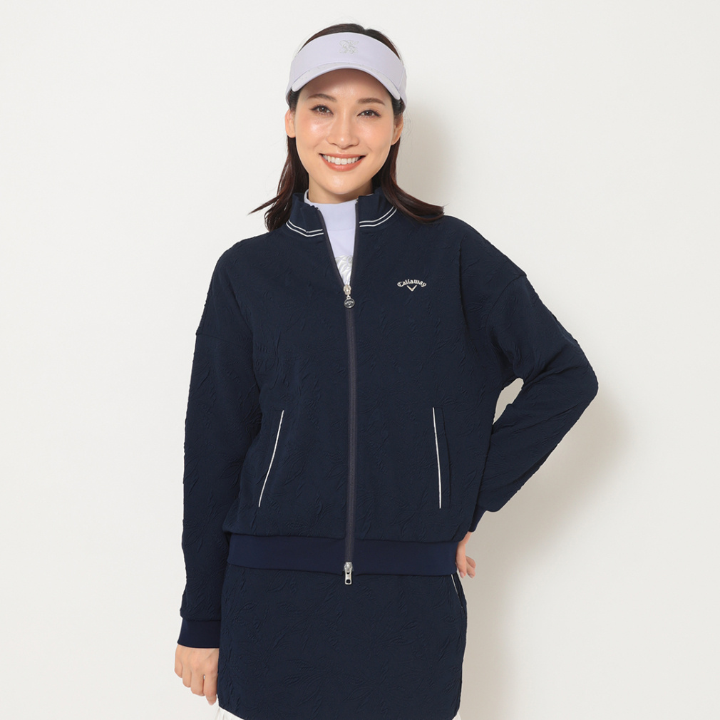 キャロウェイ レディース ゴルフウェア 長袖トレーナー 秋 冬 フラワー