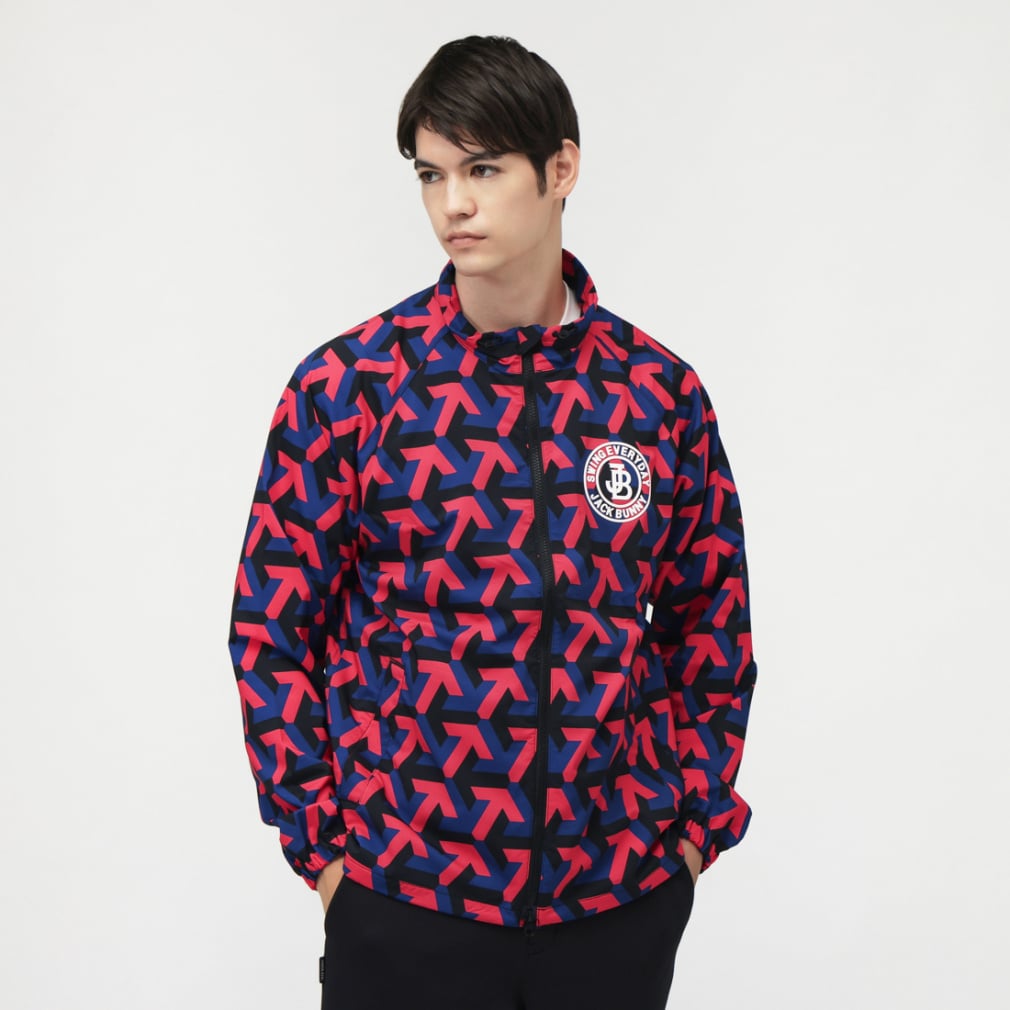 ジャック バニー ゴルフウェア 長袖ウインドブレーカー 秋 冬 2WAY