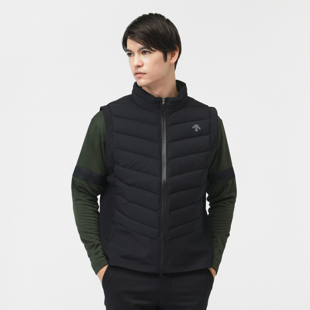 デサント ゴルフ ゴルフウェア ダウンベスト 秋 冬 接結ハイブリッド