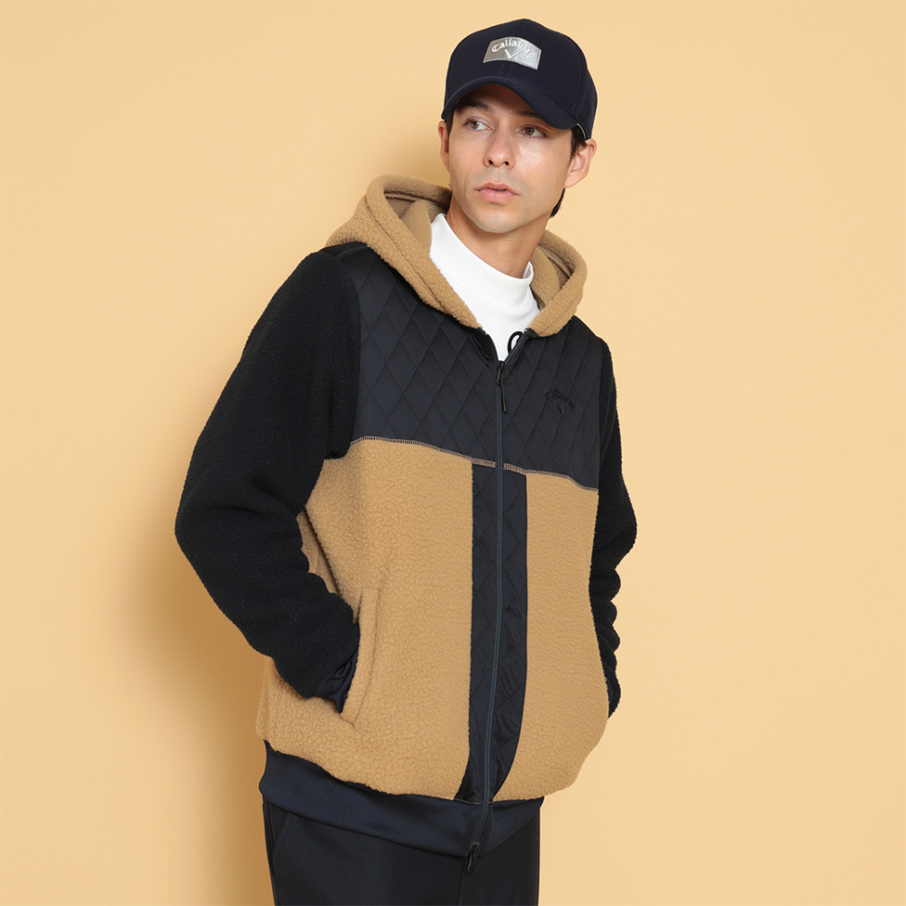 キャロウェイ エニタイムスウェット ゴルフウェア 秋 冬 シェルパ