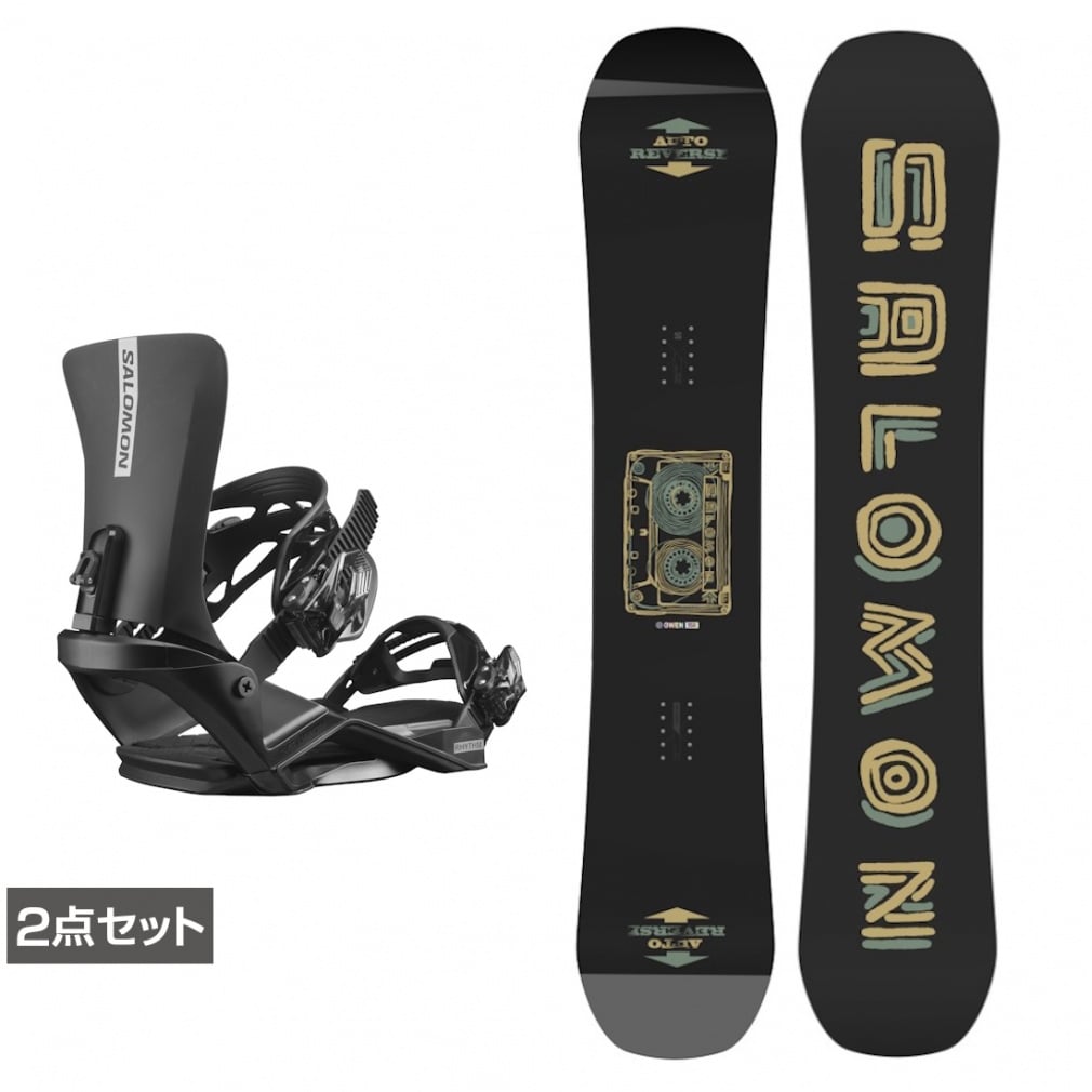 サロモン OWEN ＆ RHYTHM Black 板＋ビンディングセット スノーボード