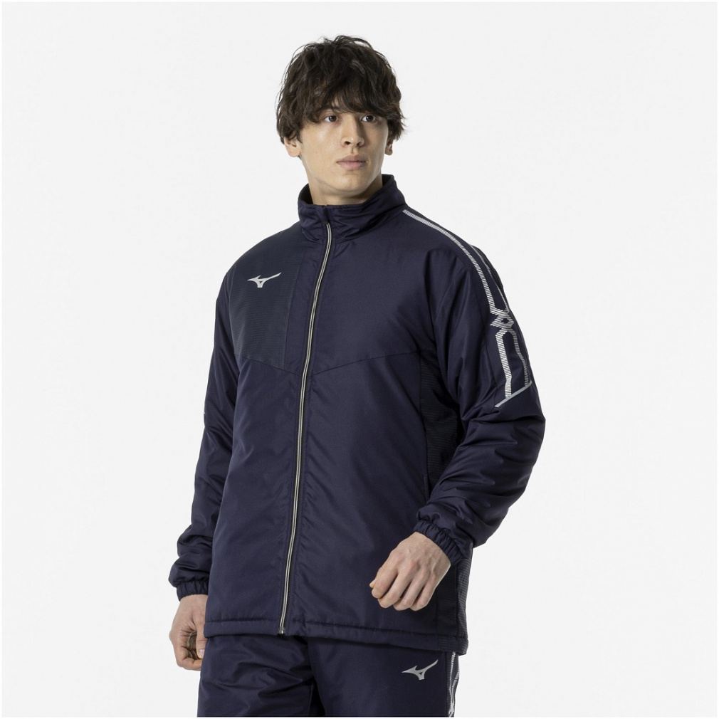 ミズノ メンズ 中綿ジャケット MC-LINE ブレスサーモ 中綿ウォーマー