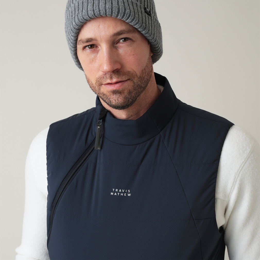 新品キャロウェイ トラヴィスマシュー フリース ベスト ブラック XL