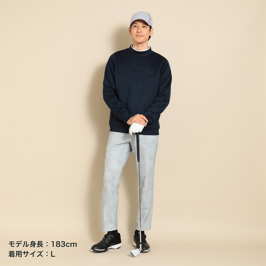 キャロウェイ ゴルフウェア 長袖 トレーナー 秋 冬 プルオーバーモック