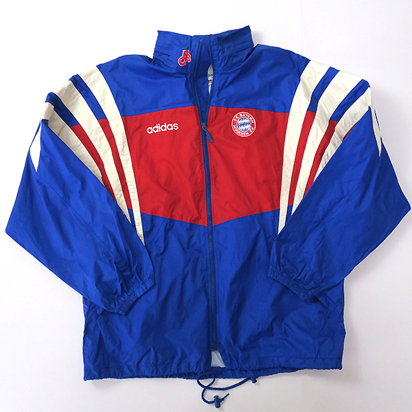 80's adidas バイエルンミュンヘン トリコカラー◎ナイロンジャケット