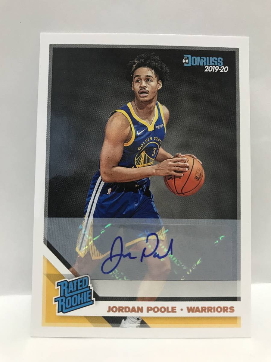 2019 donruss optic jordan poole Auto サイン