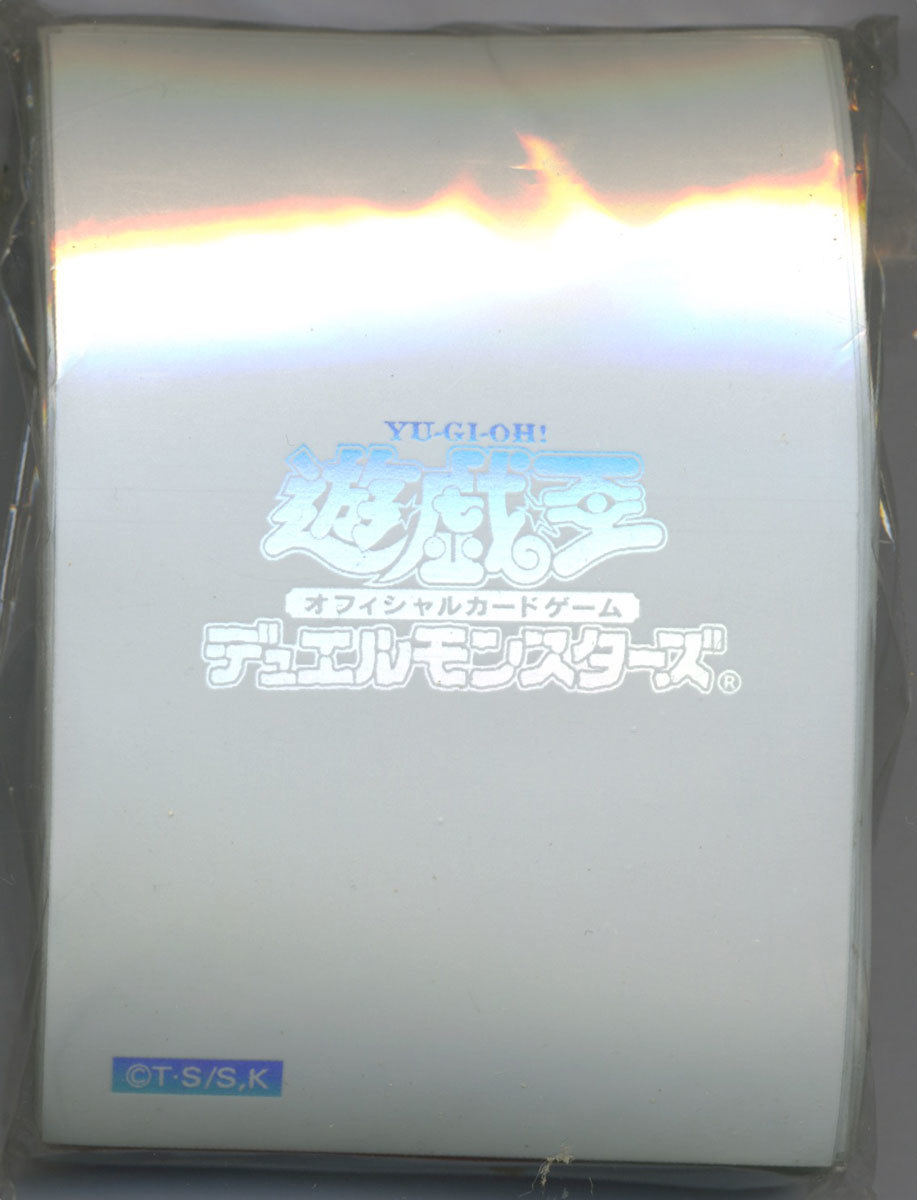 遊戯王 スリーブ 初期ロゴ 閃光の波動 白 55枚 遊戯王 スリーブ 初期