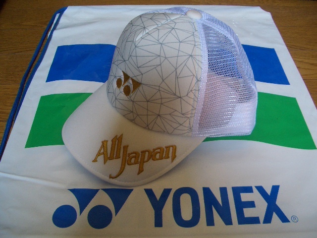 新品 ヨネックス YONEX 限定 オールジャパンキャップ インターハイ 白