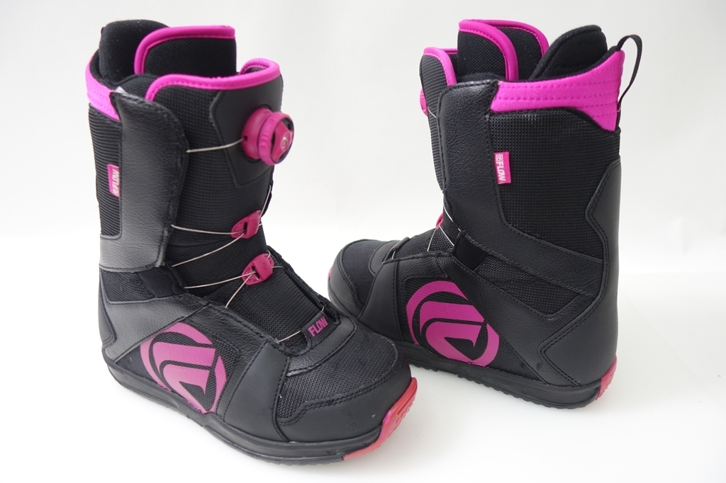 中古 17/18 FLOW VEGA BOA レディース24.5cm スノーボードブーツ