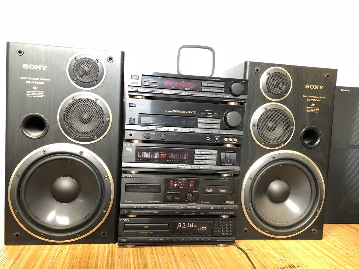 ソニー CD ラジオ カセット システムコンポ LBT-V750 他 スピーカー