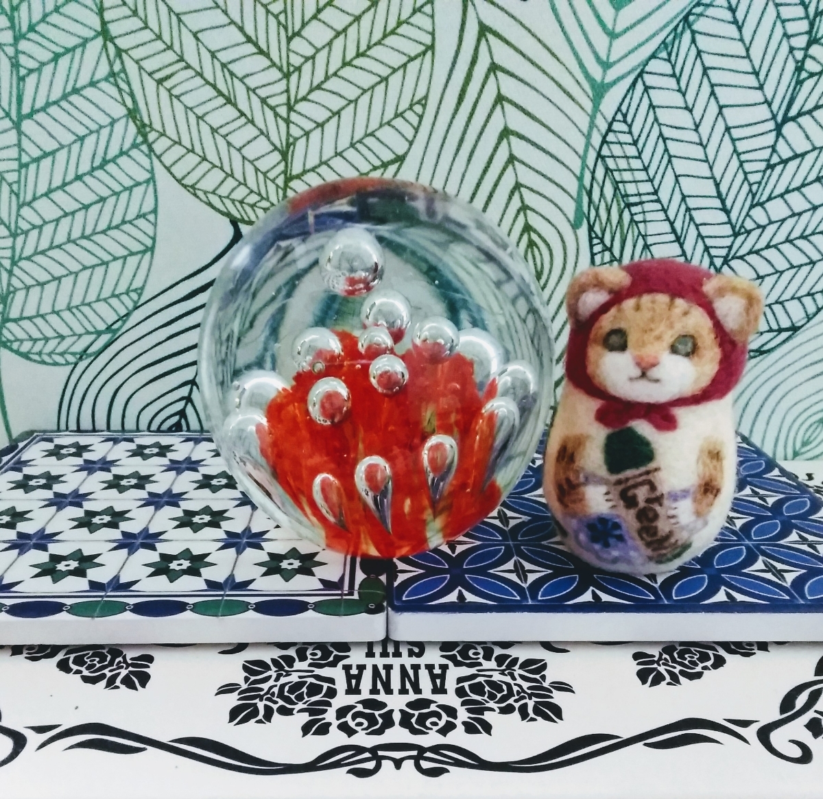 LALIQUE ラリック/ アネモネの花/ ペーパーウェイト /インテリア小物