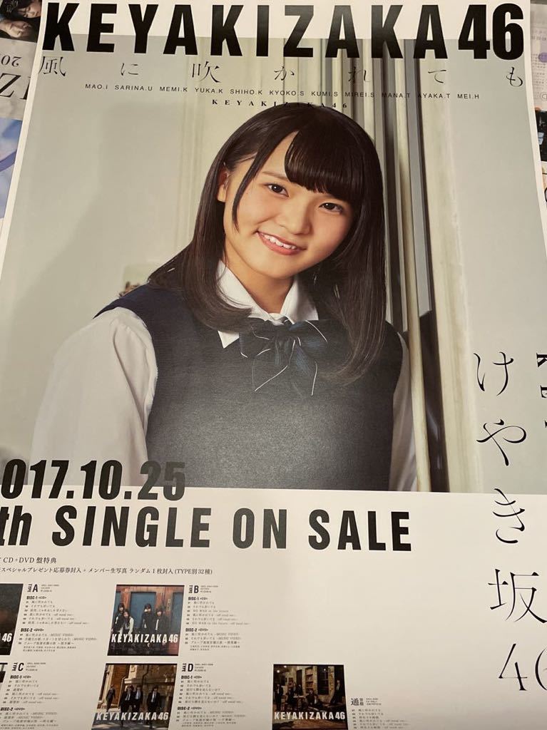 欅坂46 B2告知ポスター サイレントマジョリティー 不協和音 風に吹かれても